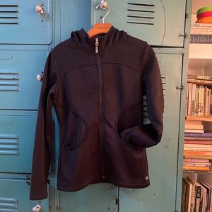 Black Burton Zip Up Hoodie